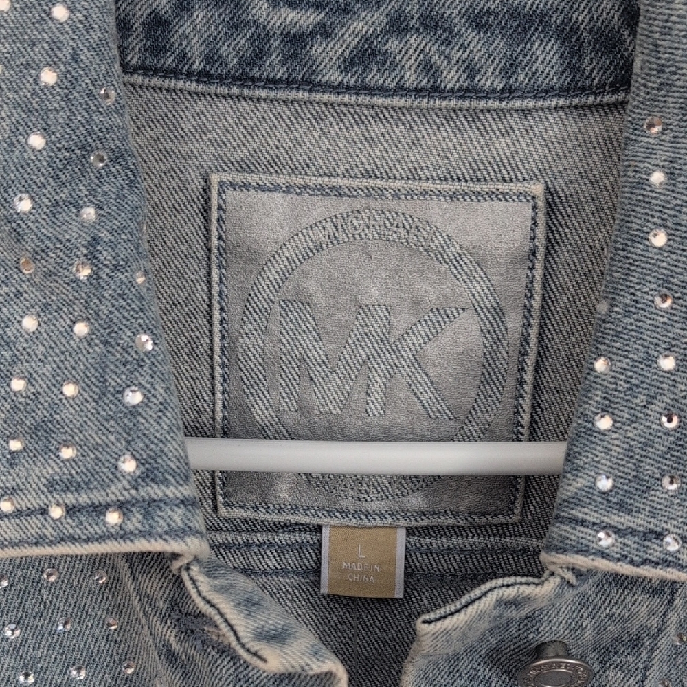 Michael Kors Rhinestone Jean Jacket - Picture 2 of 9